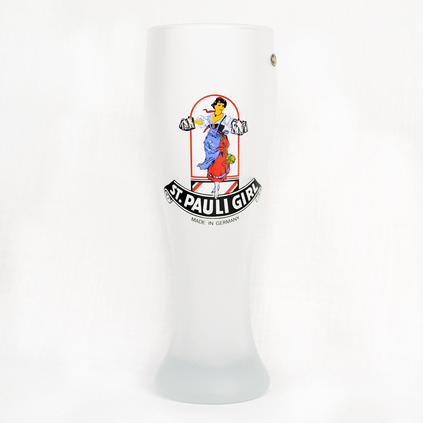 Frosted St Pauli Girls Tall Beer Glass - Ernst Licht