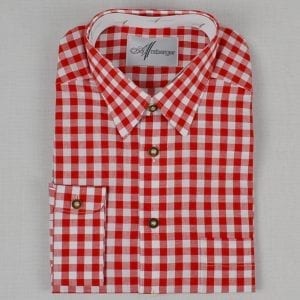 Red Checked Long Sleeve Shirt
