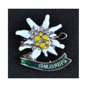 Painted Edelweiss Salzburg Hat Pin