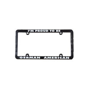 German- American License Plate Frame