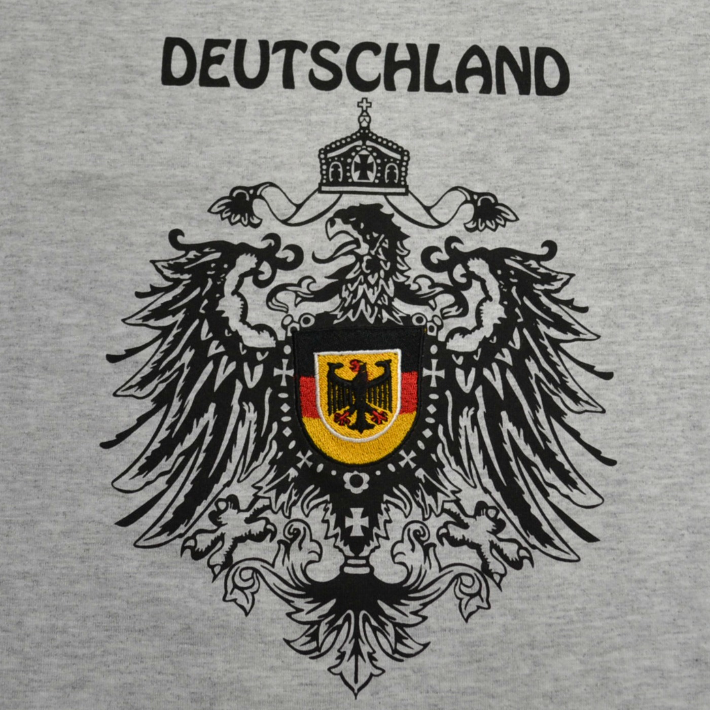 Embroidered/Screen Printed German Eagle Shield T-shirt