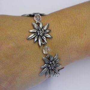 Edelweiss Bracelet with Clear Stones