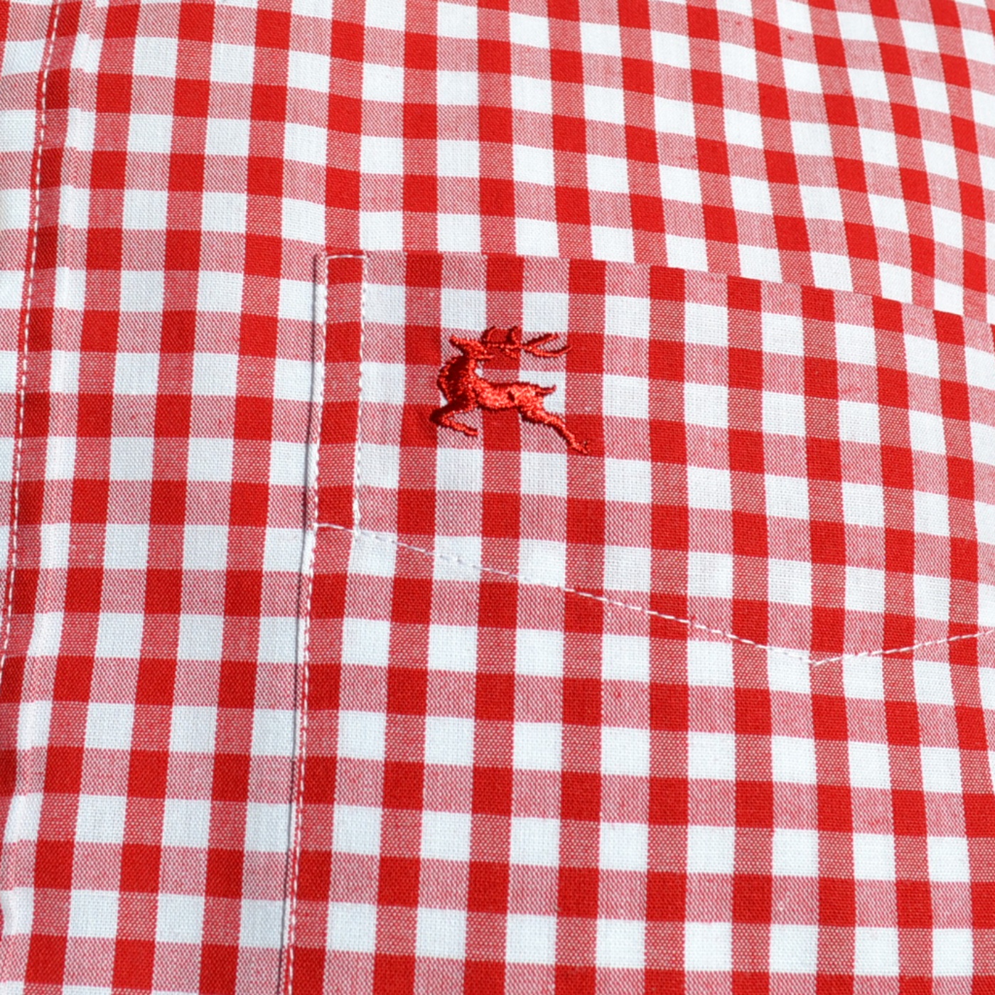 German Imported Red Checkered Long Sleeve Shirt - Ernst Licht