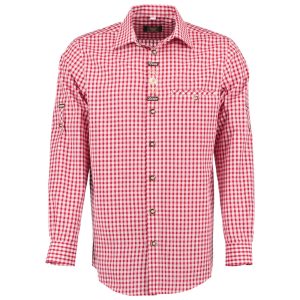 mens red checkered shirt