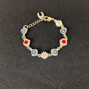 Child's Edelweiss Heart Bracelet