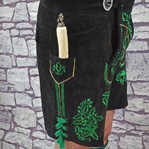 style 12 6 usa made black cow lederhosen