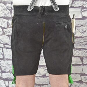 style 17 10 imported black goat lederhosen sizes 42 & 48