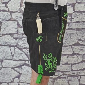 style 17 10 imported black goat lederhosen sizes 42 & 48