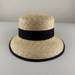 ladies braided straw hat size 7 1/8 only