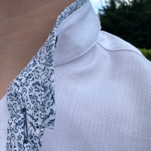 slim fit white shirt with extra long sleeves