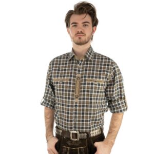 black and brown plaid shirt