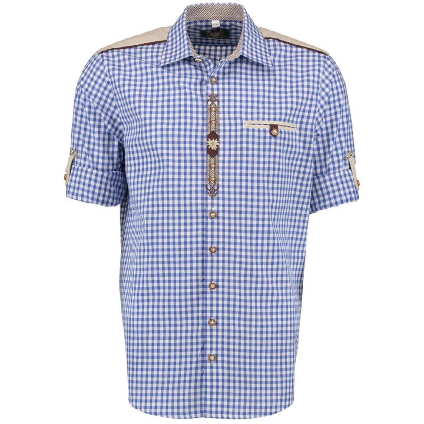 blue check long sleeve shirt with embroidery, sizes s xl only blue check long sleeve shirt with embroidery, sizes s xl only