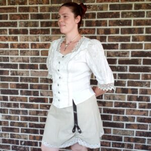 cream blouse with embroidery sizes 4, 6 & 8