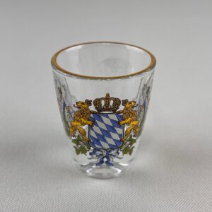 bayern crest with flags shot glass