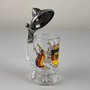 deutschland crest pointed lid shot glass