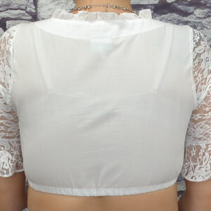 short blouse with lace sleeve size 4 & 20 only