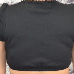 black short jersey blouse