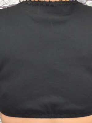 black short jersey blouse