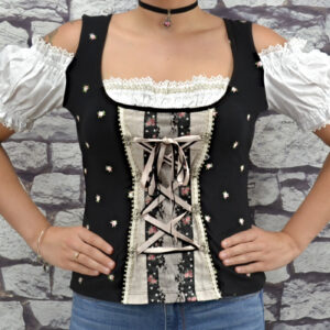 siena black trachten blouse