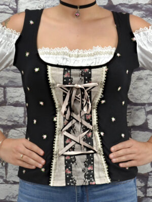 siena black trachten blouse