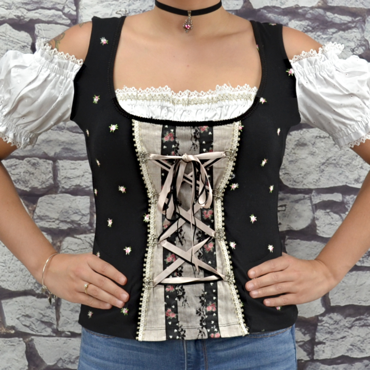 siena black trachten blouse siena black trachten blouse