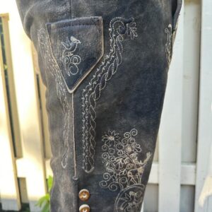 bernhard goat lederhosen with belt and suspenders