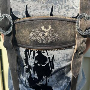 bernhard goat lederhosen with belt and suspenders