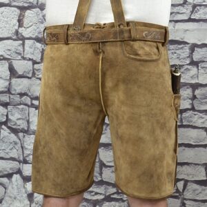 imported brown buffalo lederhosen with belt and suspenders limited sizes