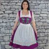 Plum Floral Dirndl Size 4 ONLY import placeholder for dir:flo pl