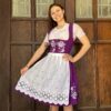 Danielle Mini Dirndl Plum Sizes 4 & 6 ONLY import placeholder for dir:dan pl m