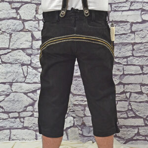 goat gustl bock schwarz black bundhosen sizes 46 & 48 only