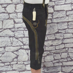 goat gustl bock schwarz black bundhosen sizes 46 & 48 only