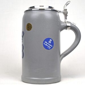 hofbrauhaus ceramic mug with lid 1/2 liter