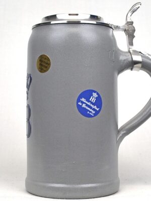 hofbrauhaus ceramic mug with lid 1/2 liter