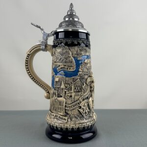 rhein river panorama blue stein 1/2 liter