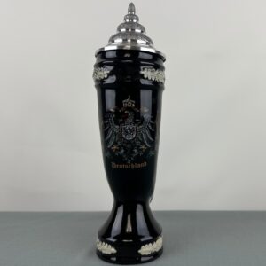 black eagle horn stein w/lid 1/2 liter