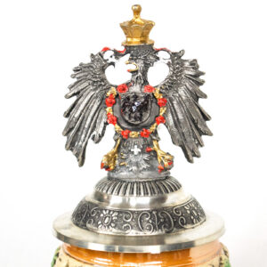 "deutschland" stein with cities and eagle lid