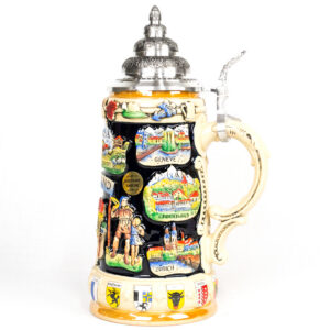 switzerland city stein 3/4 liter