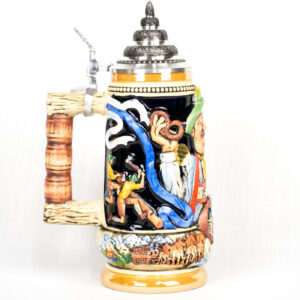 oktoberfest barrel handle stein 1/2 liter