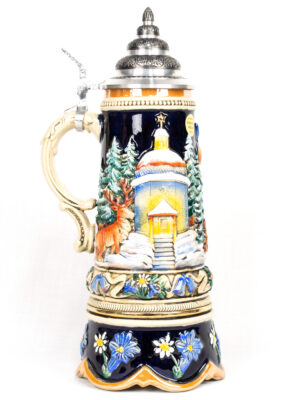 musical christmas stein 3/4 liter