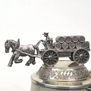 425th anniversary grey and blue hofbrauhaus stein 1 liter