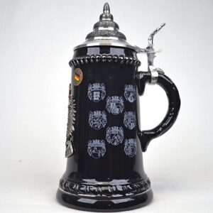 old germany black beer stein