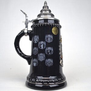 old germany black beer stein