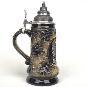 black deutschland eagle stein 1/8 liter