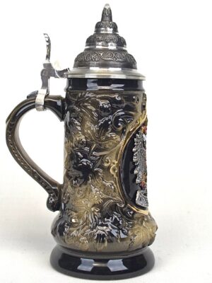 black deutschland eagle stein 1/8 liter