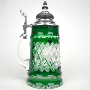 diamond cut green crystal 1/2 liter