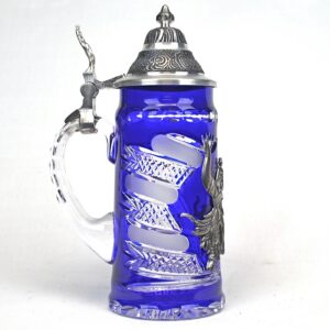 blue crystal viking stein