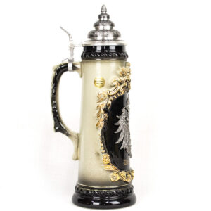 deutschland pewter coat of arms stein 1 liter