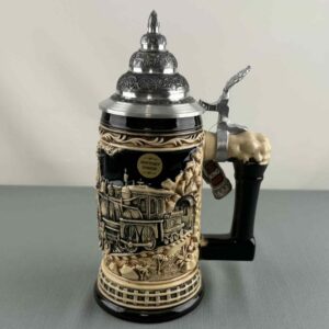 steam train stein 1/2 liter