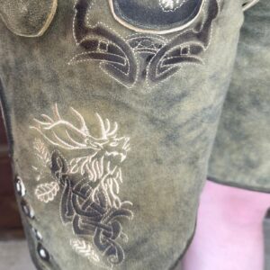 oliver goat lederhosen with belt and suspenders